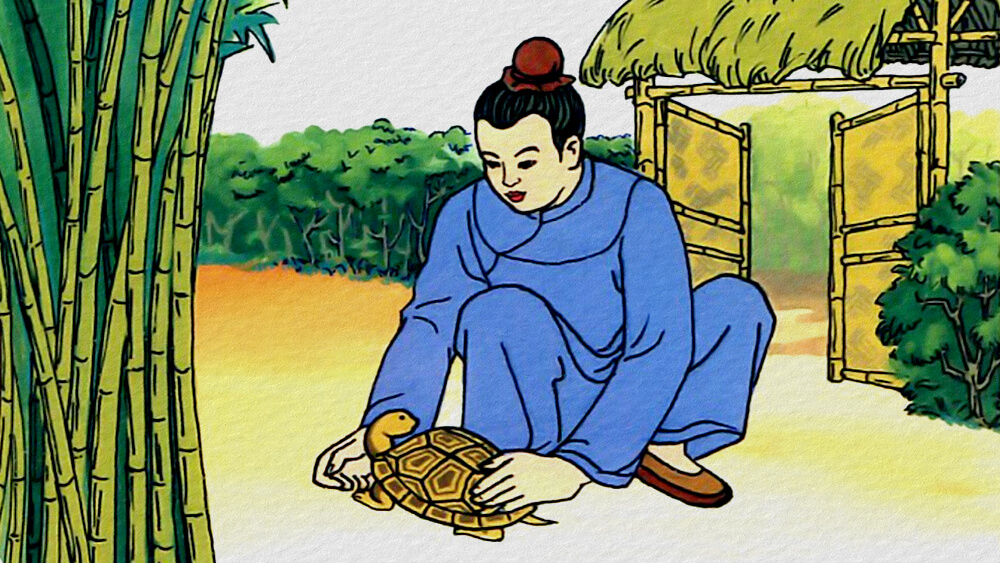 Người học trò với con rùa